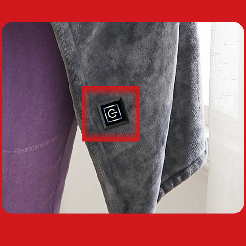 USB Heated Fleece Shoulder Scarf Blanket with Three Heat Levels | Fleece Heated Scarf for Shoulders | Heated Blankets