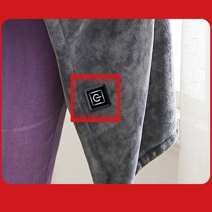 USB Heated Fleece Shoulder Scarf Blanket with Three Heat Levels | Fleece Heated Scarf for Shoulders | Heated Blankets