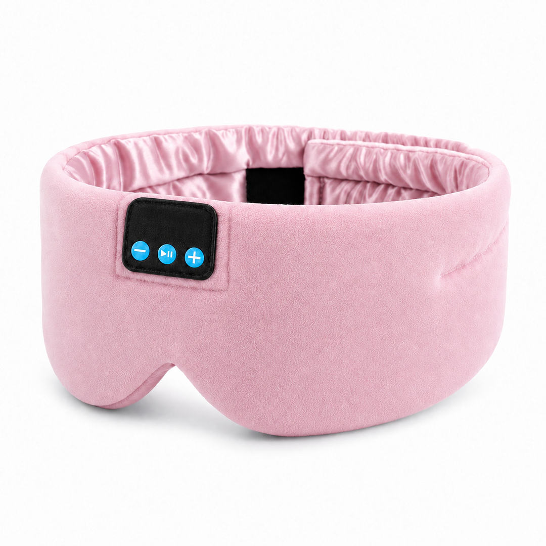 Bluetooth Sleep Mask with Headphones, Silk Lining and USB-C Charging | Silky Sleep Mask with Audio | Sleep Masks
