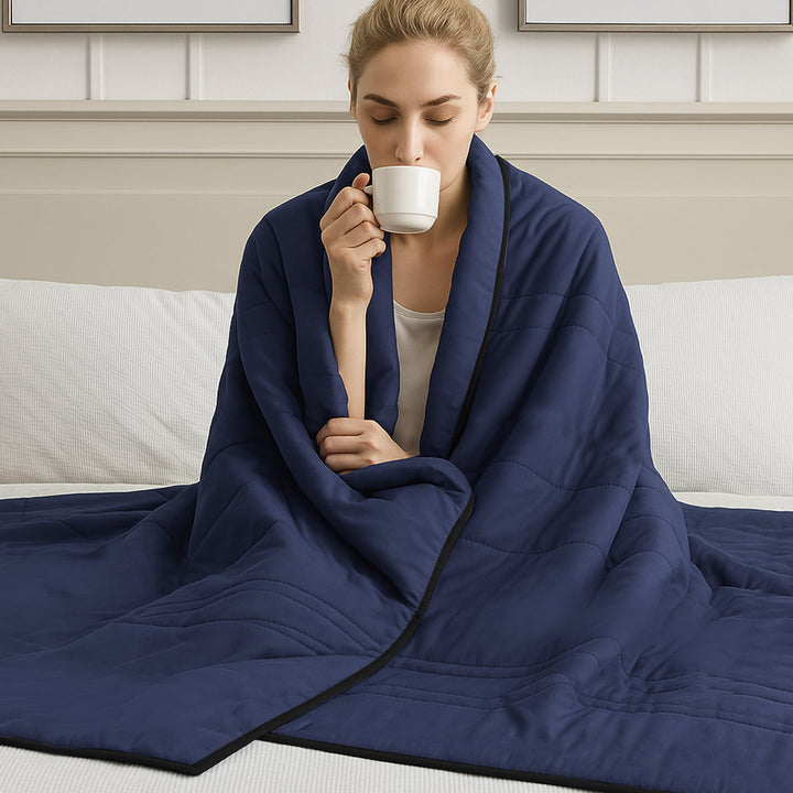 Ice Cooling Summer Blanket in Nylon Blend, Double, Queen and King Sizes | Chill Out Under a Cooling Blanket | Cooling Blankets