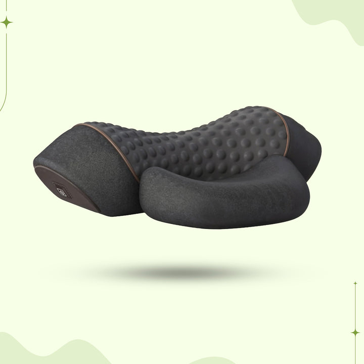 Neck and Shoulder Traction Pillow with Ergonomic Contour | Stretch and Unwind Tight Shoulders | Massagers