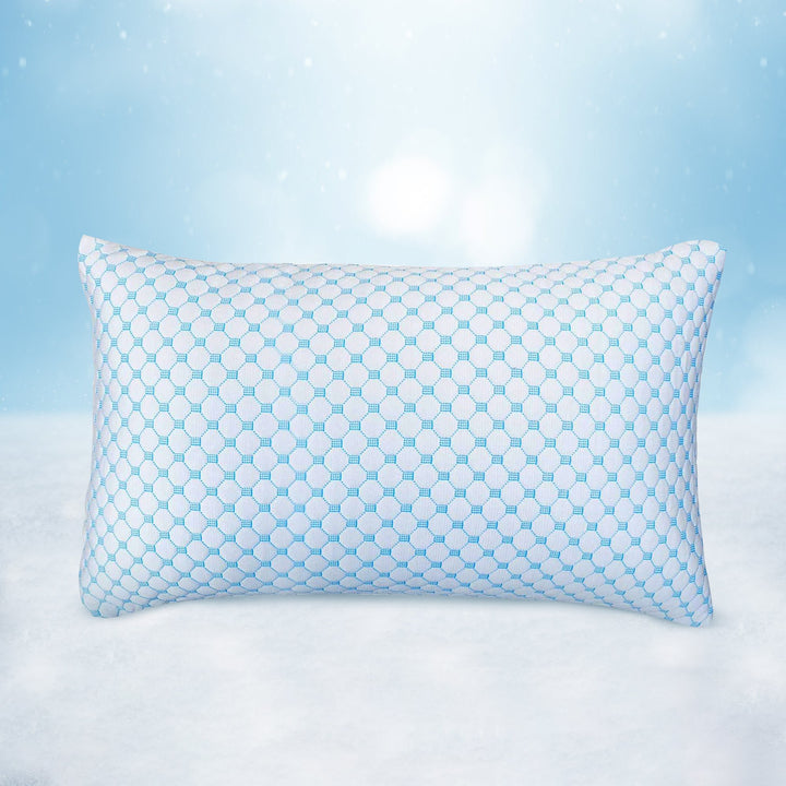 Cooling Gel-Infused Memory Foam Pillow for Hot Sleepers, 76 x 50 cm | Gel-Cooled Pillow for Warm Nights | Cooling Pillows