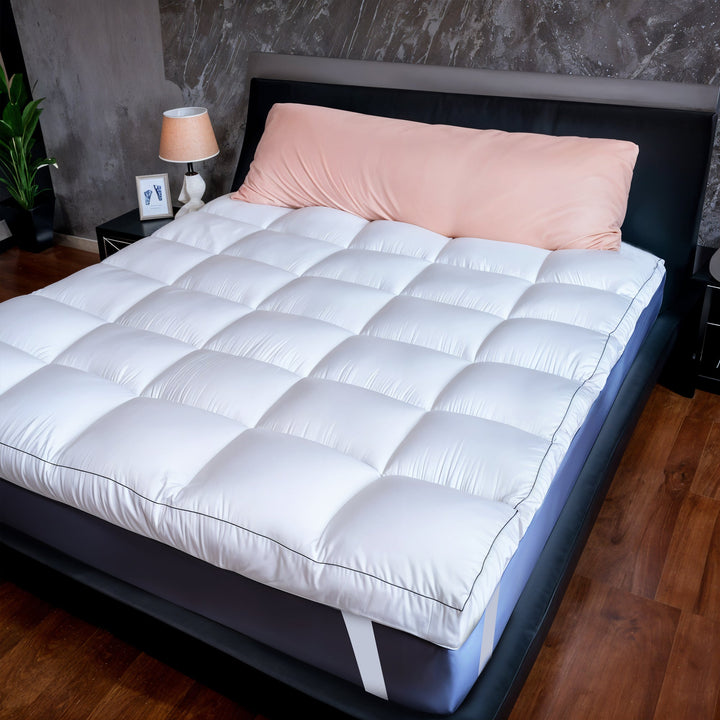 Luxury Mattress Topper in Two Thicknesses with Deep Pockets | Cloud-Like Comfort for Any Mattress | Mattress Toppers