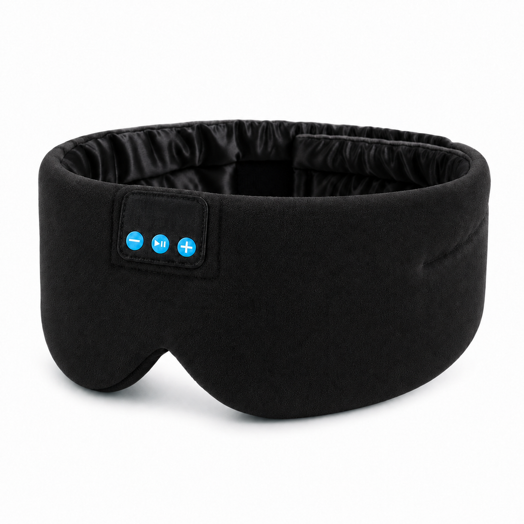 Bluetooth Sleep Mask with Headphones, Silk Lining and USB-C Charging | Silky Sleep Mask with Audio | Sleep Masks