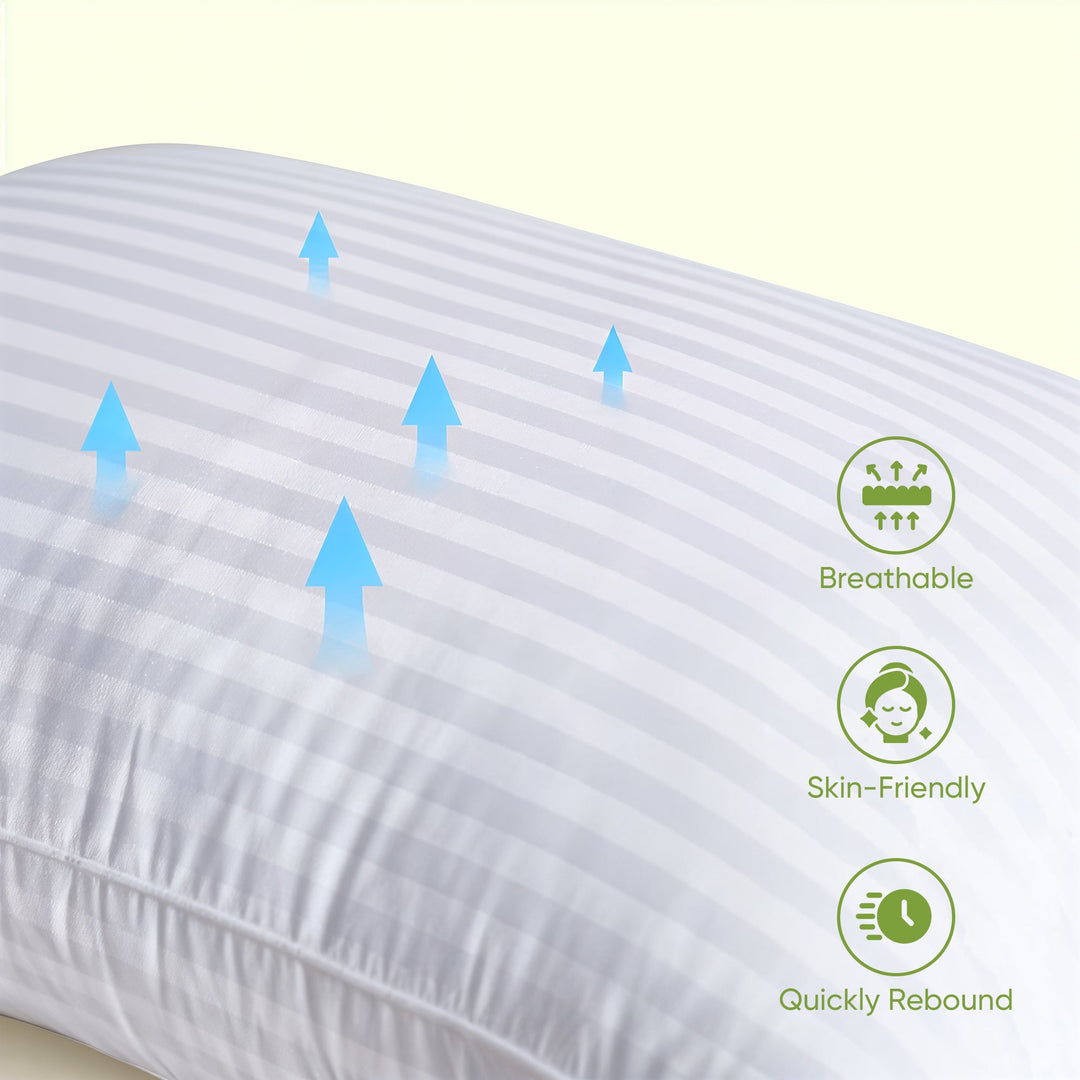 Adjustable Layer Pillow with Removable Fill for Custom Height | Softness and Support Your Way | Bed Pillows