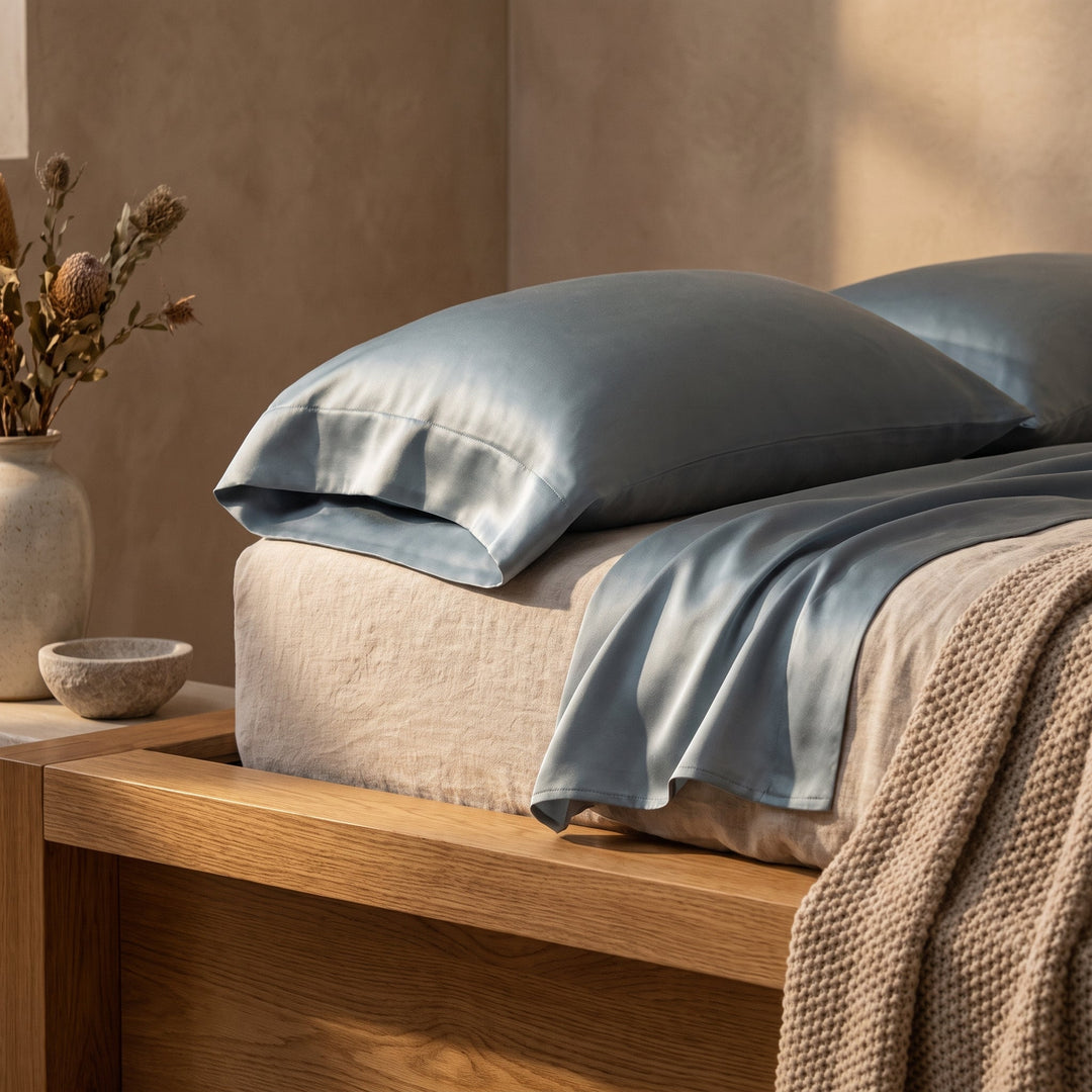 Pure Mulberry Silk Pillowcase in Four Colours and Two Sizes | Cool Mulberry Silk for Smoother Mornings | Pillowcases