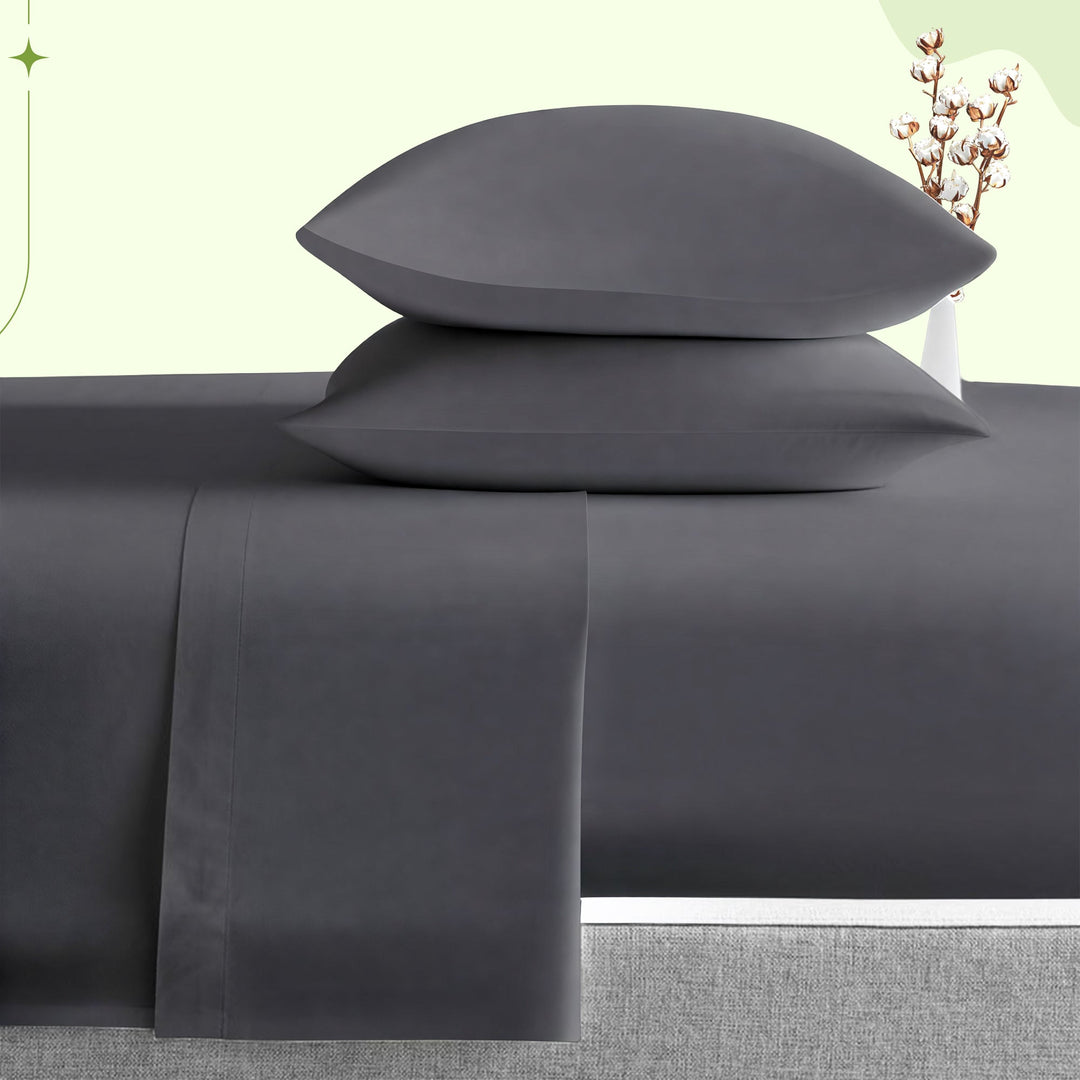 Soft Microfibre Sheet Set with Satin Finish and Deep Fit | Hotel-Style Softness in Four Sizes | Bedding Sets