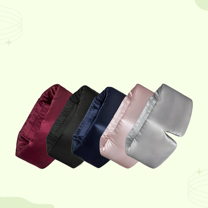 Padded Silk Sleep Mask with Soft Eye Cushioning in Five Colours | Soft Darkness for Restful Sleep | Sleep Masks