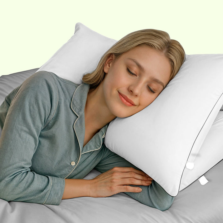 Hotel Bed Pillow with Down Alternative and Goose Feather-Style Fill | Cloud-Soft Hotel Cooling Pillow | Bed Pillows