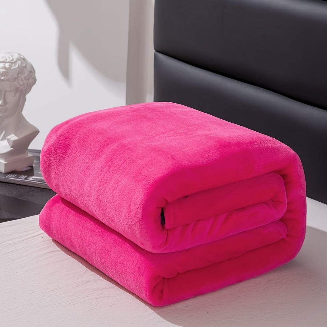 Soft Polyester Flannel Blanket for Couch, Bed and Camping in Six Sizes | Soft Flannel for All Seasons | Throw Blankets