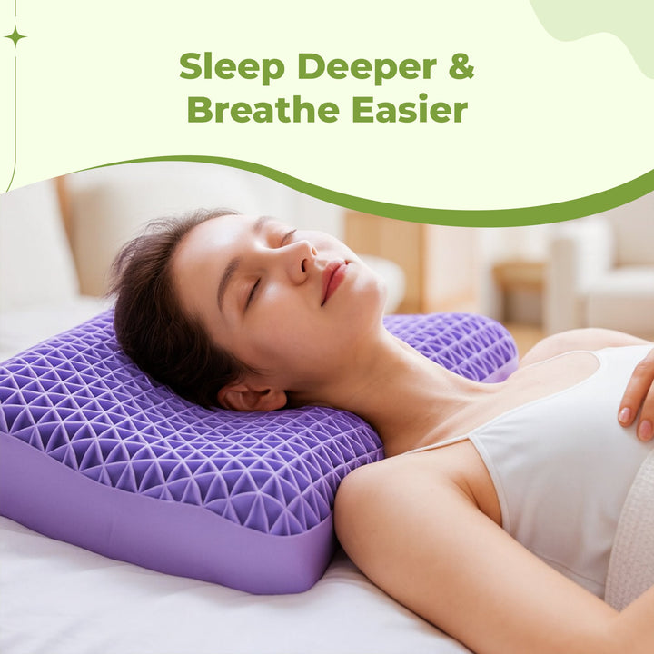 Washable Ergonomic Elastomer Pillow with Breathable Structure | Breathable, Washable Ergonomic Pillow | Bed Pillows