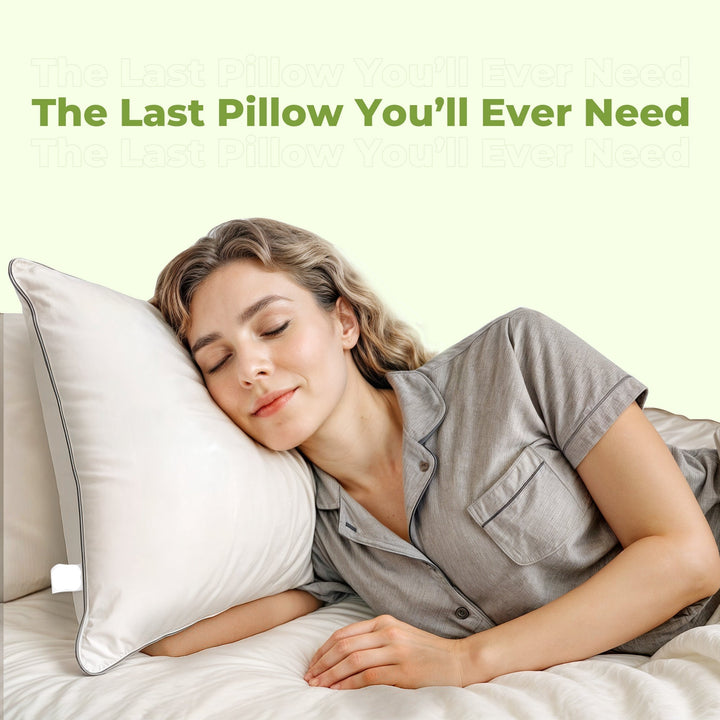 Hotel Bed Pillow with Down Alternative and Goose Feather-Style Fill | Cloud-Soft Hotel Cooling Pillow | Bed Pillows