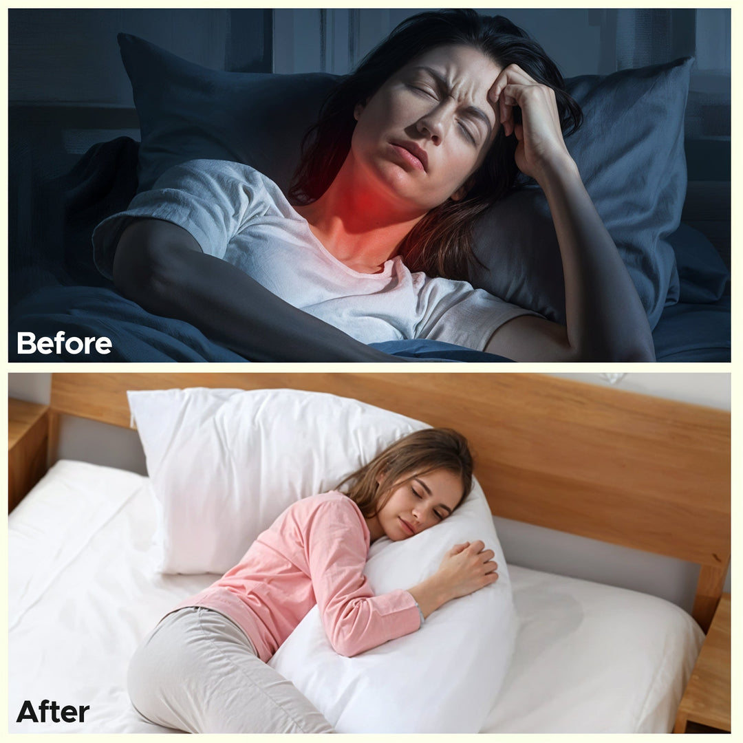 Full Body Support Pillow with Optional Pillowcase in Five Colours | Long-Lasting Full Body Support | Body Pillows