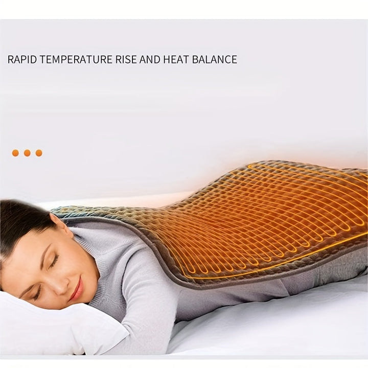 Knitted Flannel Heated Throw Blanket with Safety Timer | Flannel Heated Throw with Auto Shut-Off | Heated Blankets