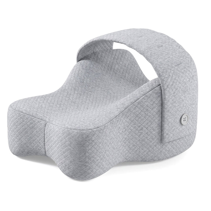 Memory Foam Knee Support Cushion with Adjustable Strap for Side Sleepers | Knee Cushion That Stays in Place | Bed Pillows