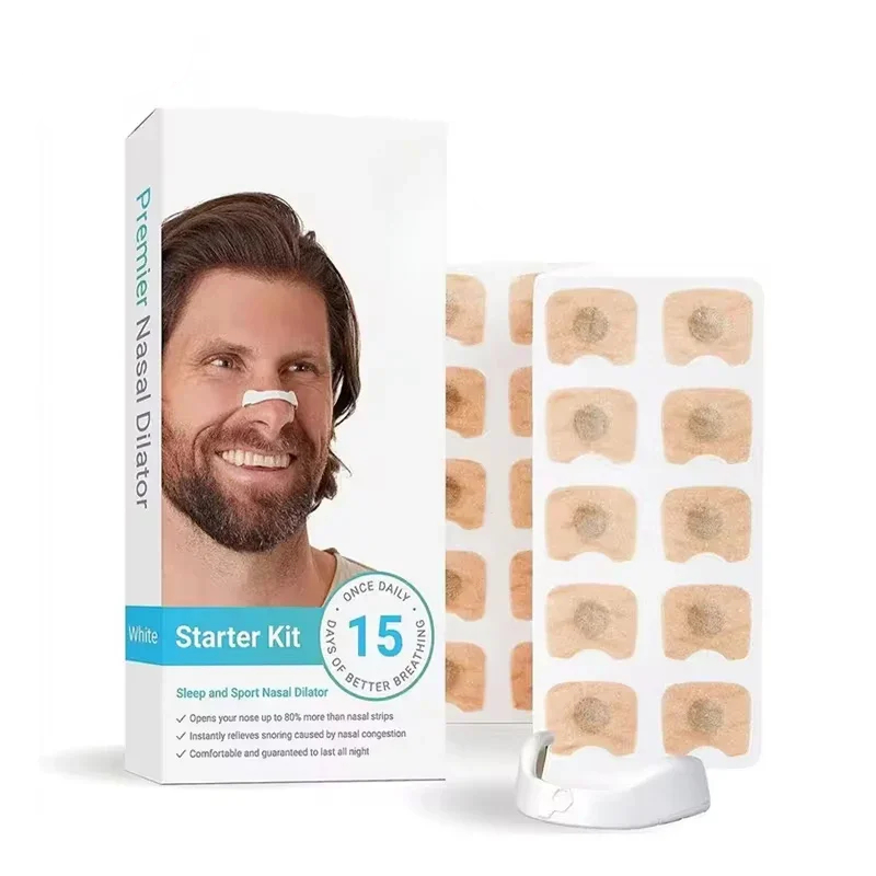 Magnetic Nasal Strips Starter Kit with Applicator and Spare Strip Packs | Open Feeling Nose, Day or Night | Nasal Strips