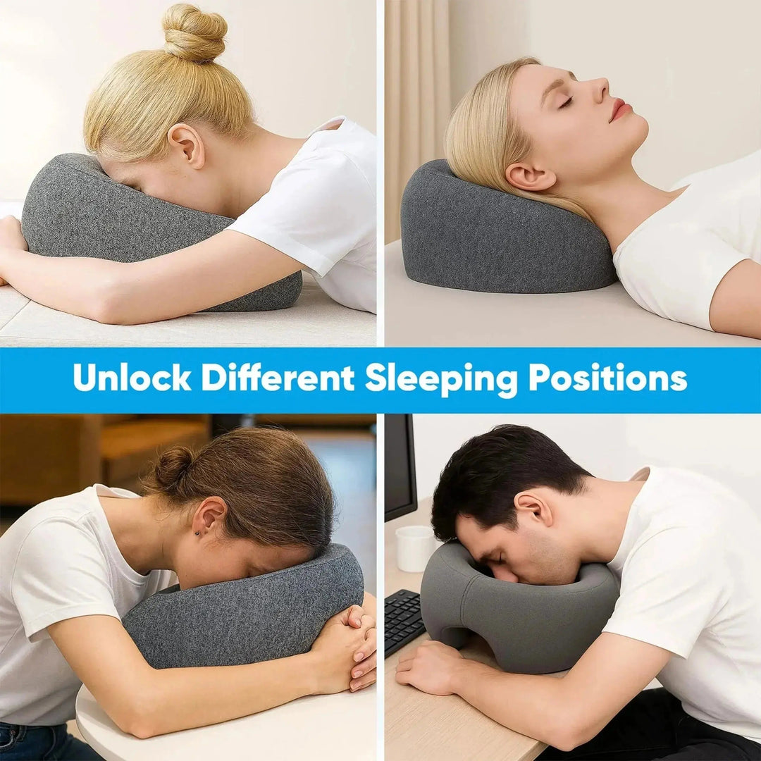 Ventilated Memory Foam Face Down Pillow with Adjustable Drawstring | Breathable Face-Down Support | Specialty Pillows