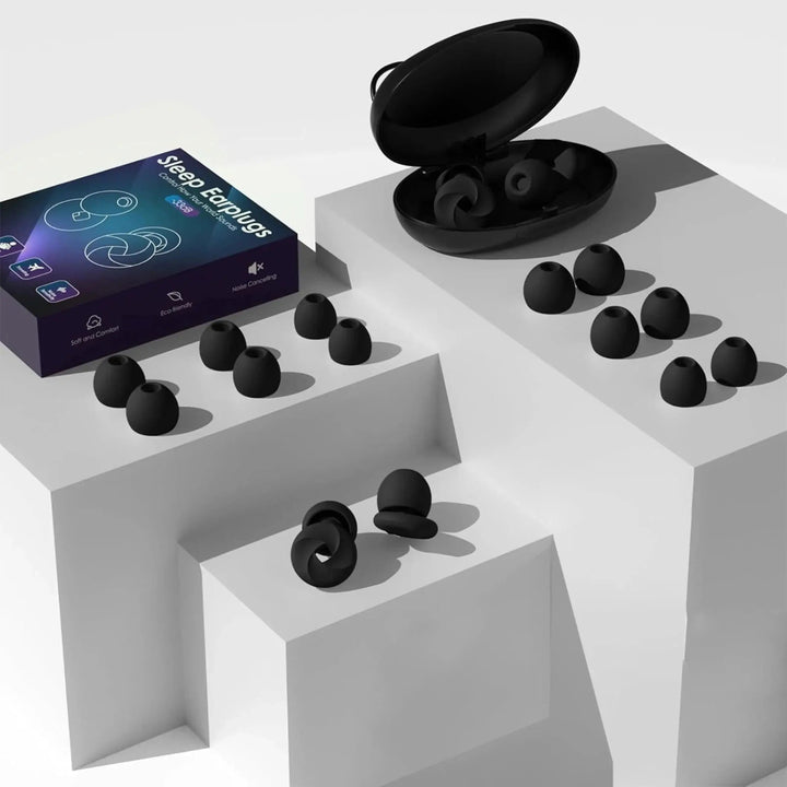 Soft Slow Recovery Foam Sleep Earplugs in Multiple Sizes | Quieter Rest Anywhere | Earplugs