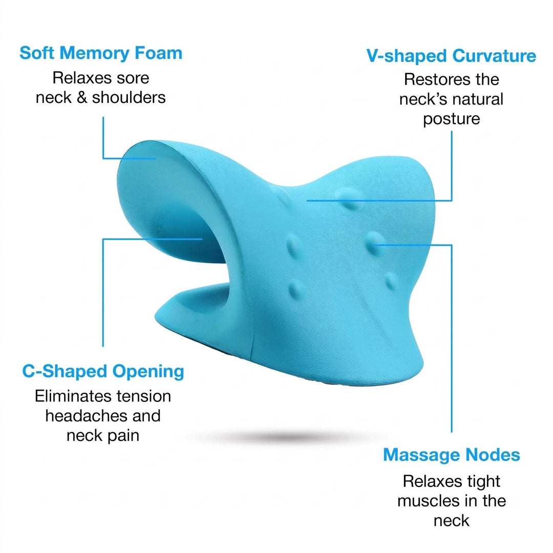 C-Shaped Memory Foam Support Pillow with Integrated Ridge for Sofa and Bed | Curved Support for Sitting and Resting | Wedge Pillows