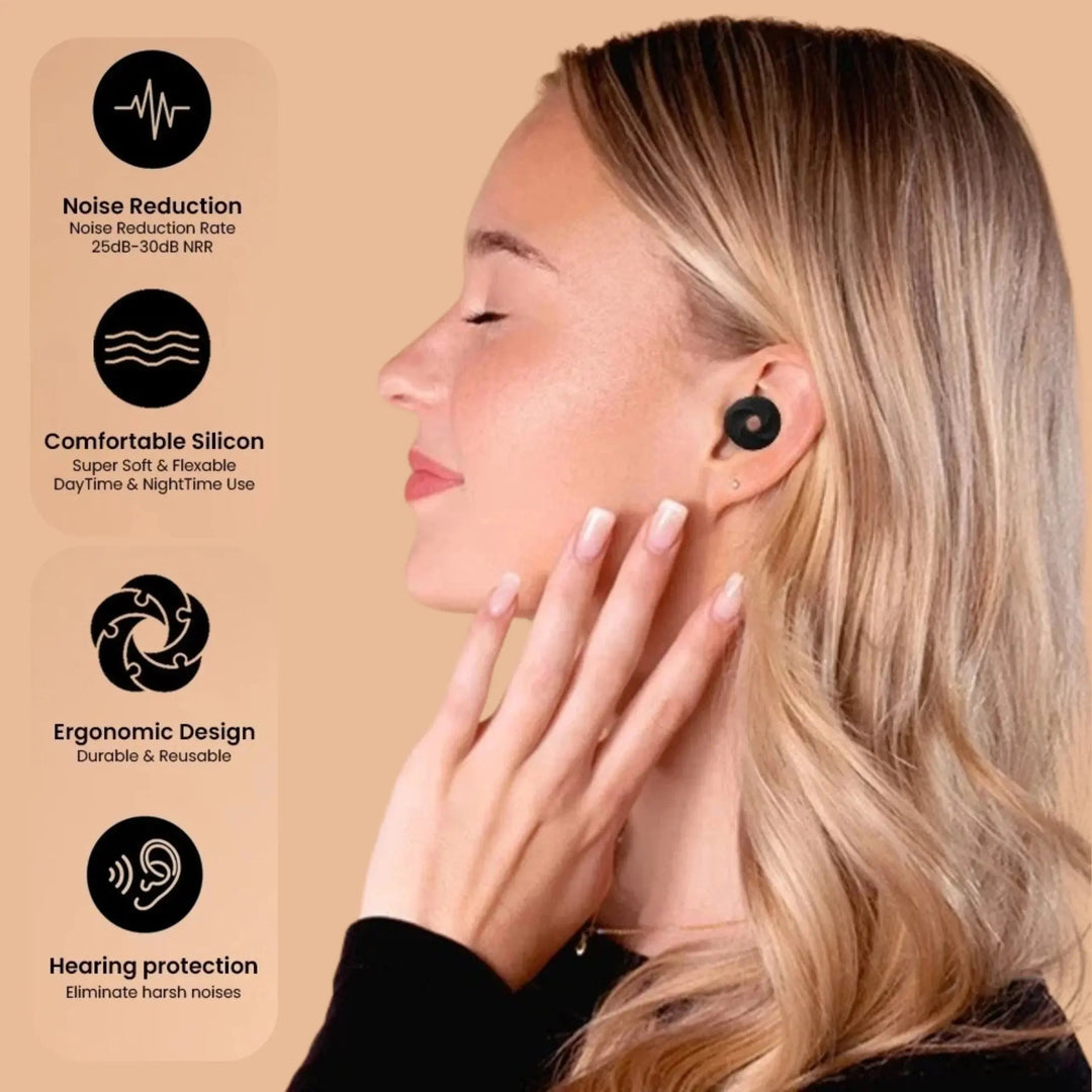 Soft Slow Recovery Foam Sleep Earplugs in Multiple Sizes | Quieter Rest Anywhere | Earplugs