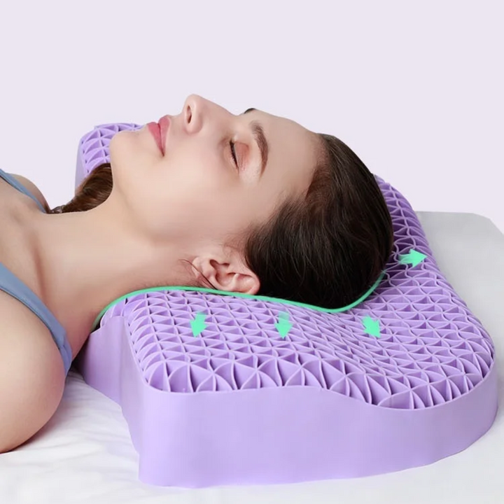 Orthopaedic Pectin Ergonomic Pillow with Optional Pillowcase | Breathable, Hygienic Neck Support | Bed Pillows