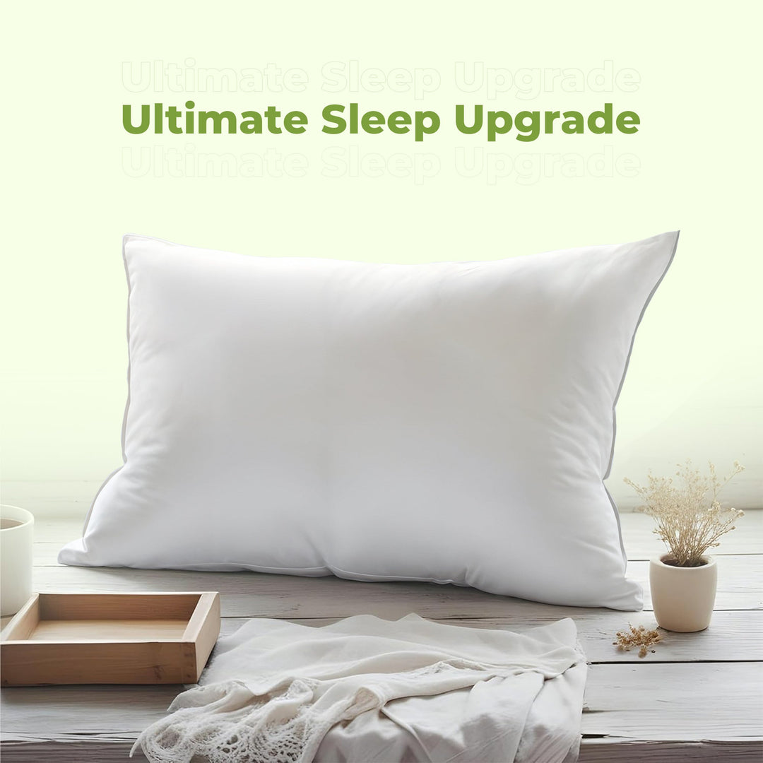 Hotel Bed Pillow with Down Alternative and Goose Feather-Style Fill | Cloud-Soft Hotel Cooling Pillow | Bed Pillows