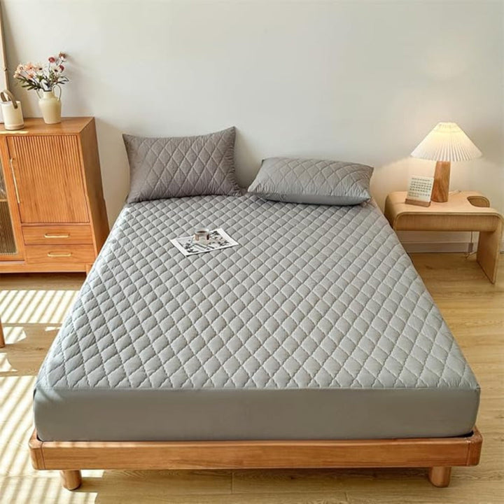 Argyle Waterproof Deep Pocket Fitted Sheet Set with Optional Pillowcases | Argyle Pattern, Spill-Smart Fitted Sheet | Bedding Sets