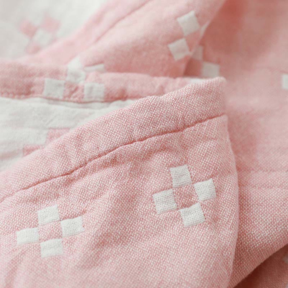 Diamond Dot Three-Layer Cotton Gauze Comfort Blanket, Five Colours | Three-Layer Gauze, Diamond Dots | Throw Blankets