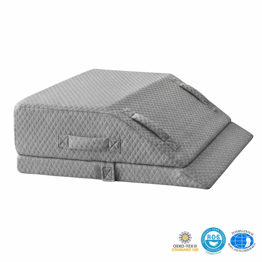 Memory Foam Elevation Wedge Pillow for Sleeping and Reading | Steady Incline for Sleep and Reading | Wedge Pillows