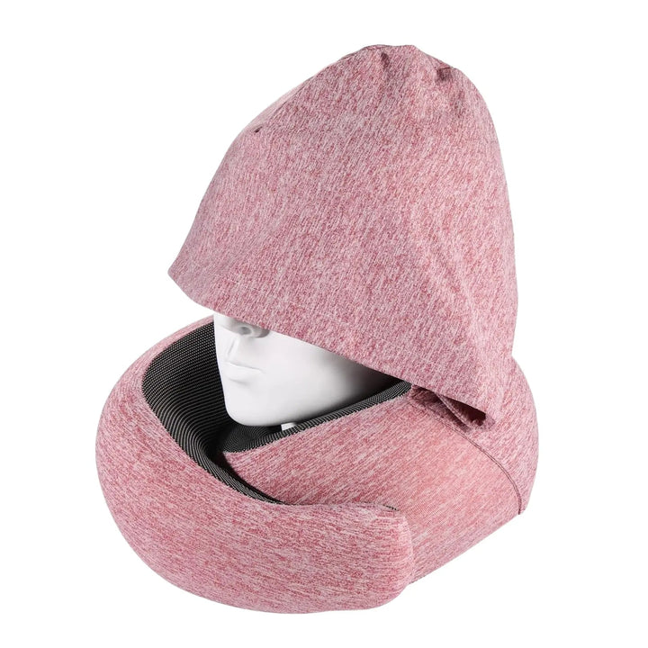 Hooded U-Shaped Memory Foam Neck Pillow for Car, Airplane and Office | Hooded U-Shaped Neck Pillow | Travel Pillows