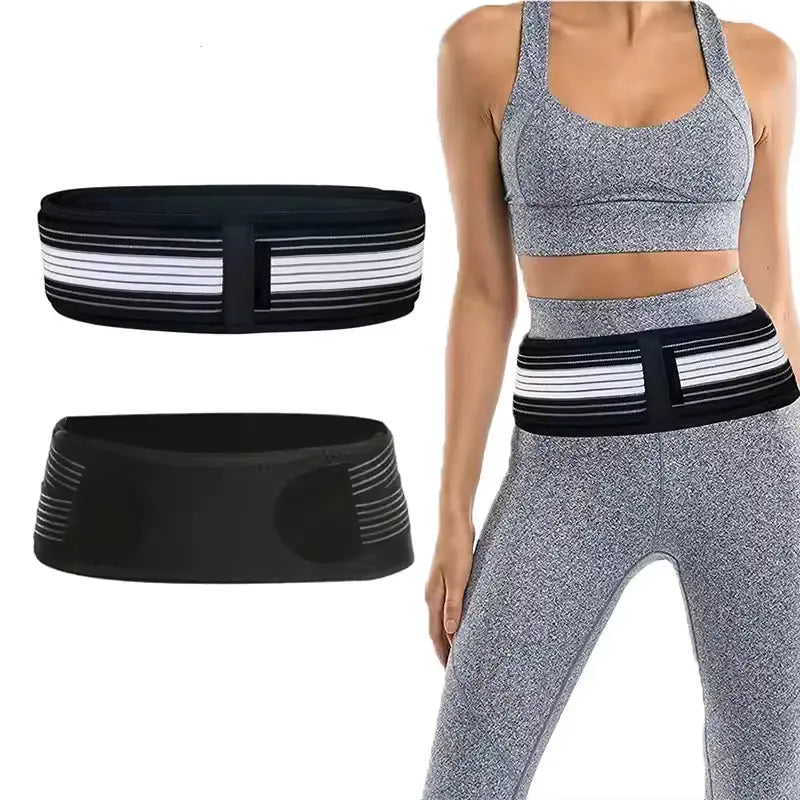 Adjustable Lumbar Support Belt with Elastic Compression Wrap for Office Work | Held-In Feel for Sitting Days | Back Supports
