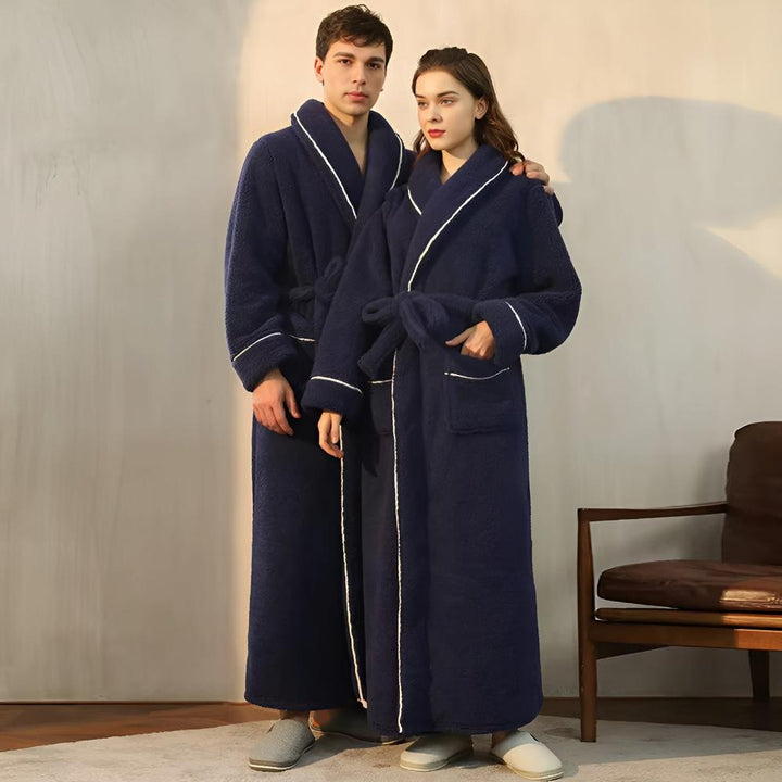Coral Fleece Flannel Bathrobe for Women and Men with Pockets | Plush Warmth After Every Shower | Robes