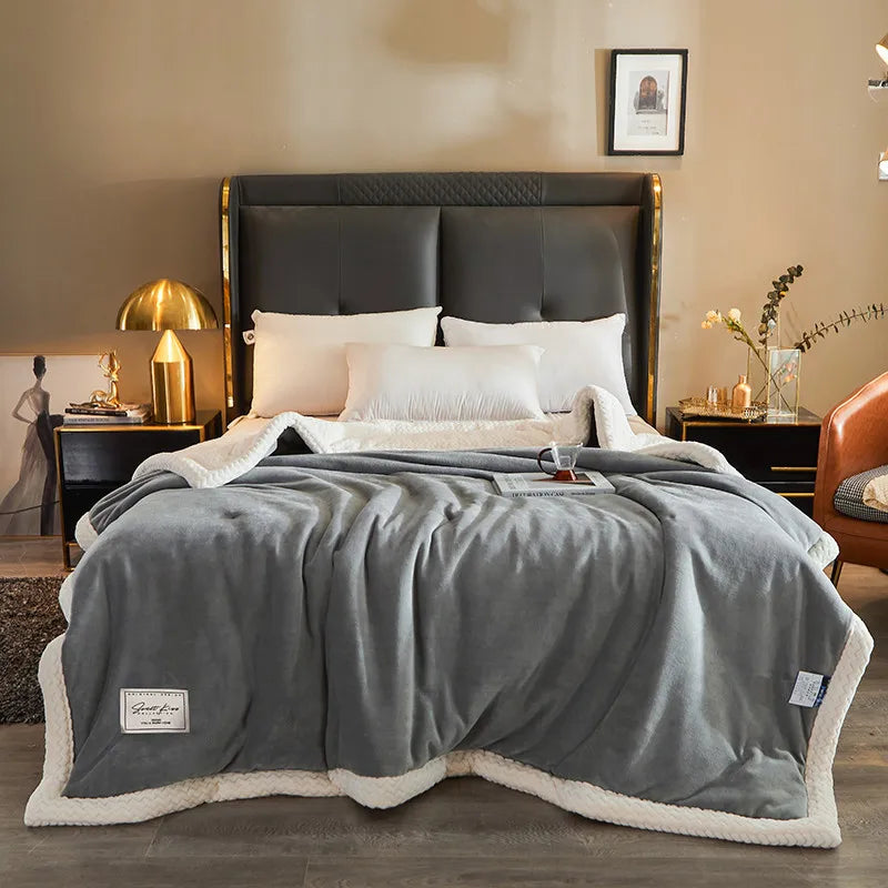 Cozy Polyester Fleece Throw Blanket for Sofa and Bed, Extra Soft for Winter | Extra-Soft Fleece for Cold Months | Throw Blankets