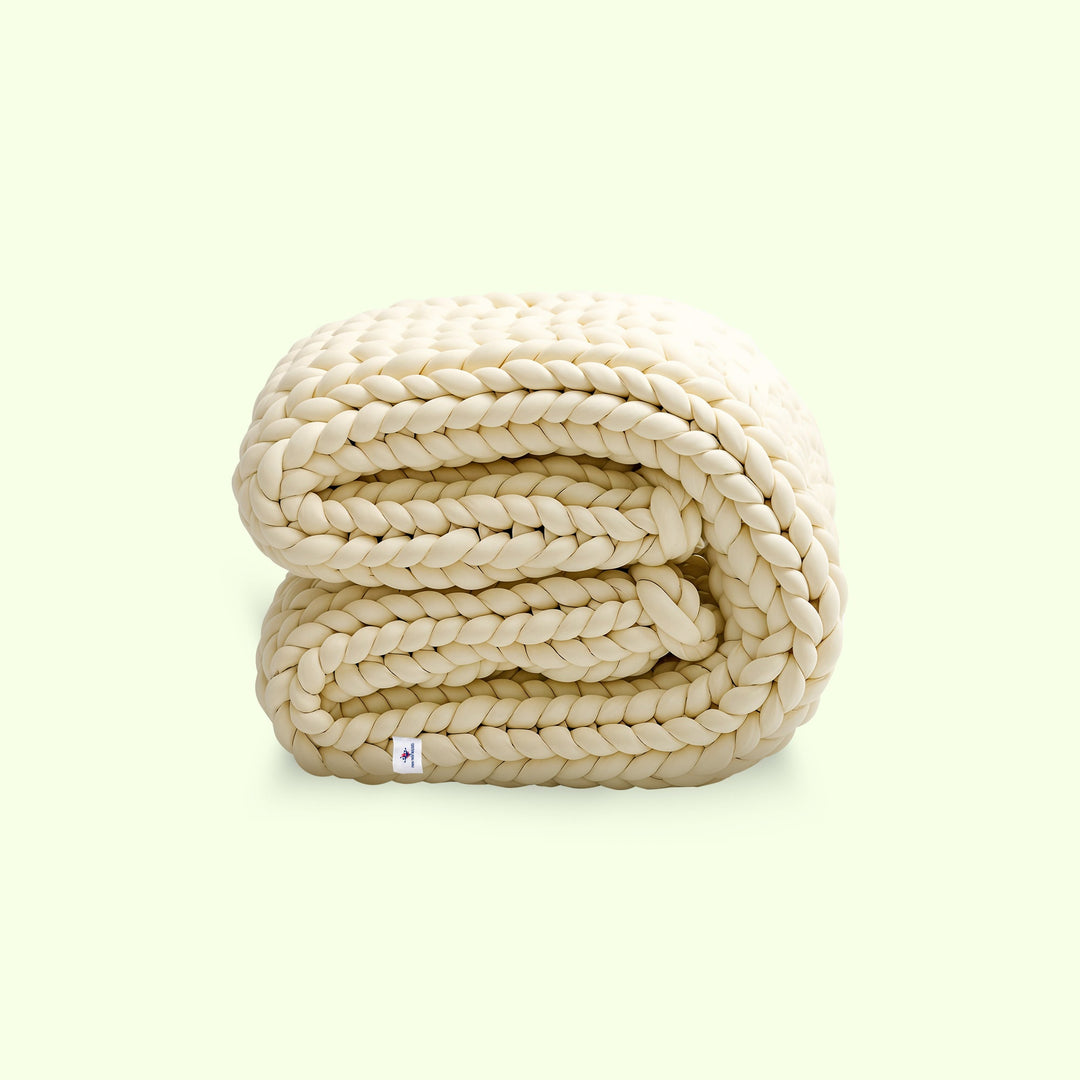 Chunky Knit Throw Blanket Handwoven in Four Sizes | Cozy Texture for Sofas and Beds | Throw Blankets