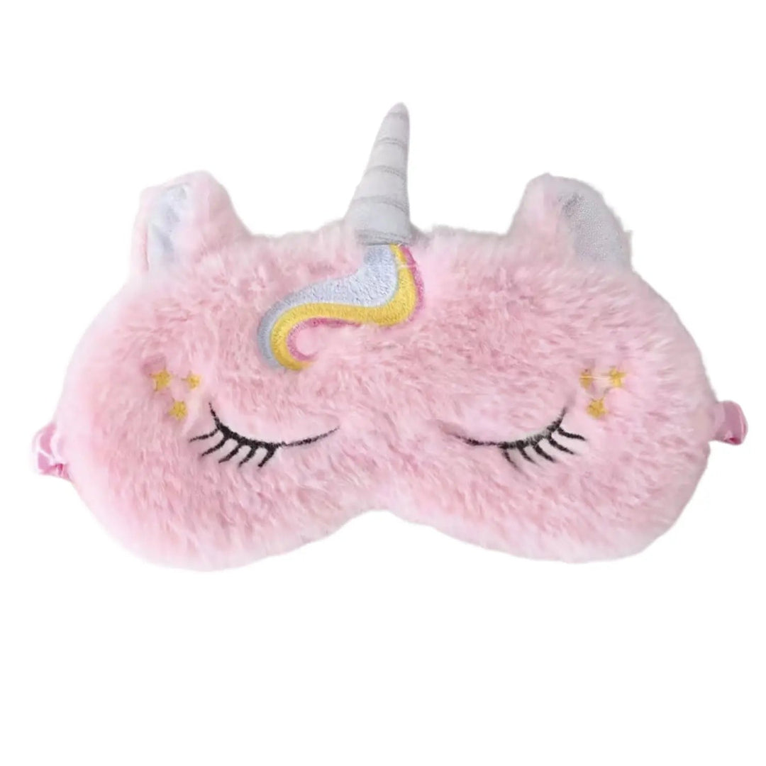 Cute Unicorn Sleep Mask with Stretchy Band for Kids Travel and Naps | Cute Kids Sleep Mask | Sleep Masks