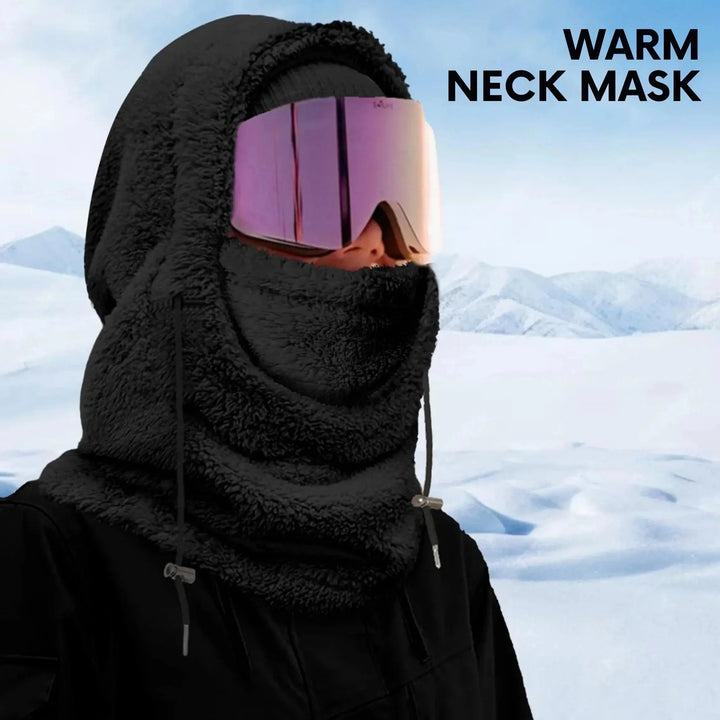 Windproof Fleece Balaclava Ski Mask with Adjustable Drawstrings | Fleece Face Mask and Neck Warmer | Balaclavas