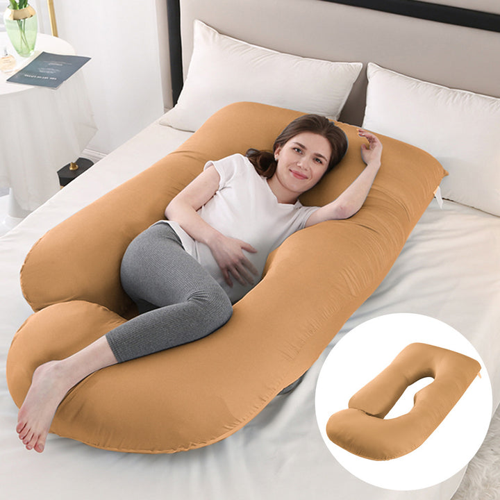 U-Shaped Full Body Pillow with Removable Cover