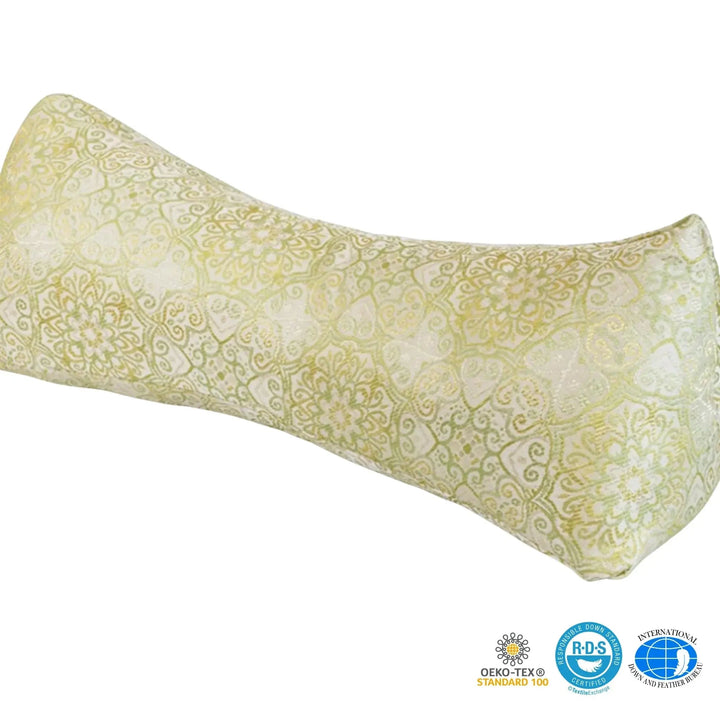 Buckwheat Hull Travel Support Pillow in Soft Cover | Shapeable Support On the Go | Travel Pillows