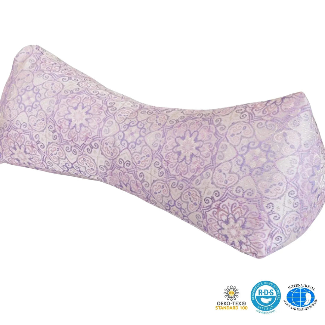 Buckwheat Hull Travel Support Pillow in Soft Cover | Shapeable Support On the Go | Travel Pillows