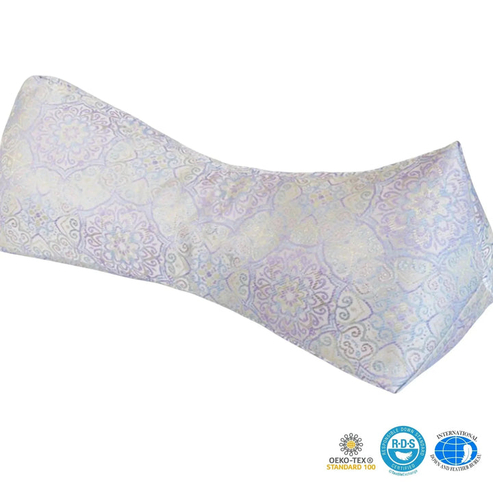 Buckwheat Hull Travel Support Pillow in Soft Cover | Shapeable Support On the Go | Travel Pillows