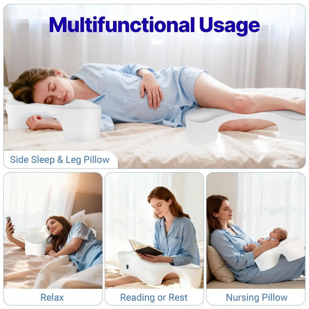 Plush Arm Support Backrest Pillow for Reading and Relaxing | Comfy Upright Support | Reading Pillows