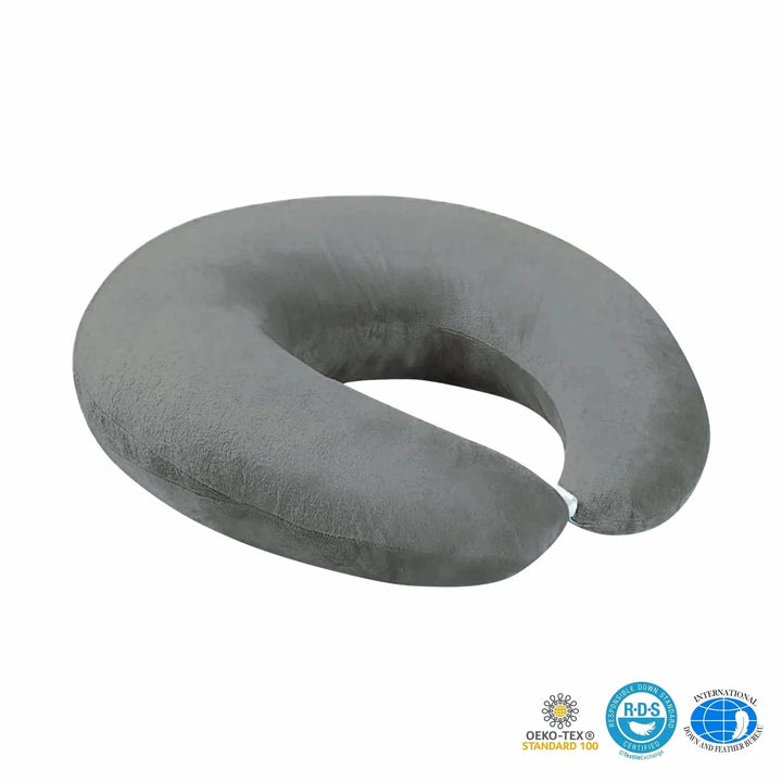 U-Shaped Lap Gaming Pillow with Arm Support and Velvet Cover | Soft Rest for Arms and Elbows | Support Pillows