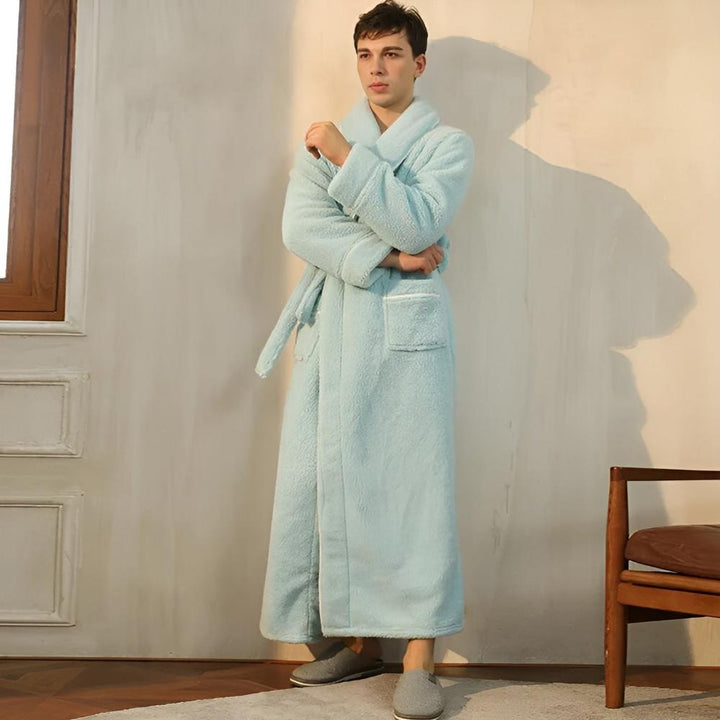 Coral Fleece Flannel Bathrobe for Women and Men with Pockets | Plush Warmth After Every Shower | Robes