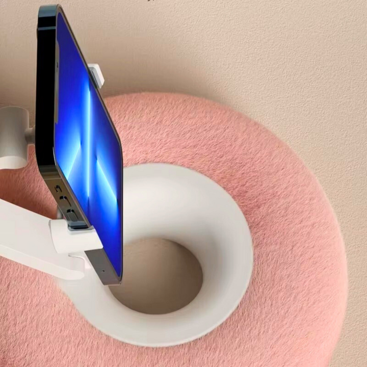 Adjustable Phone Holder Pillow with Gooseneck Arm for Hands-Free Viewing | Hands-Free Phone Viewing Pillow | Bed Pillows