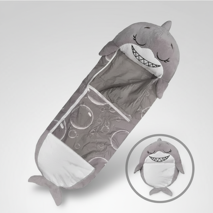 Animal Shape Kids Sleeping Bag That Folds into a Pillow | Fold-Away Animal Sleeping Bag | Kids Sleeping Bags