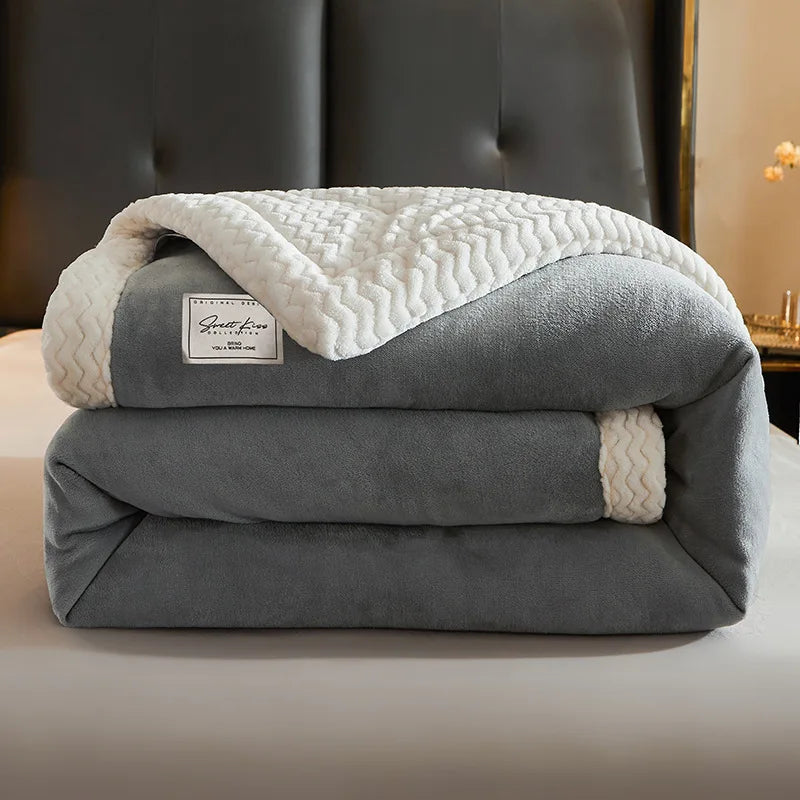 Cozy Polyester Fleece Throw Blanket for Sofa and Bed, Extra Soft for Winter | Extra-Soft Fleece for Cold Months | Throw Blankets