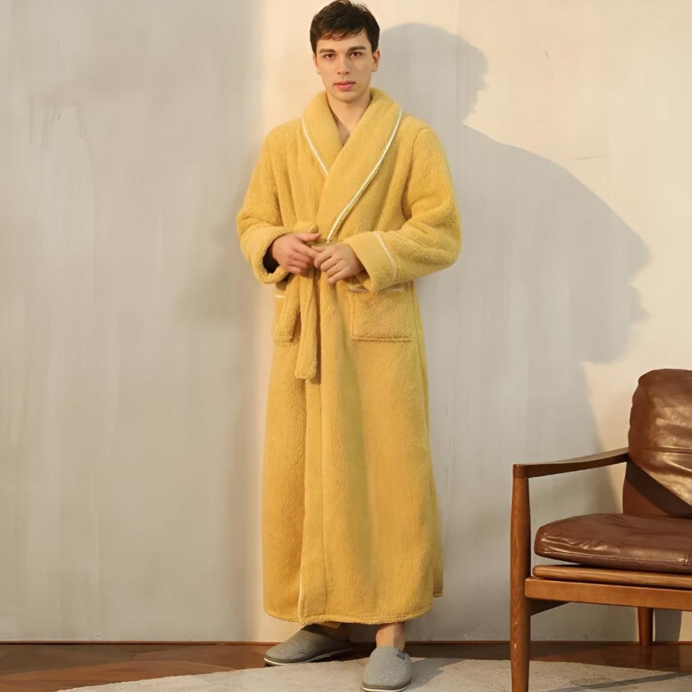 Coral Fleece Flannel Bathrobe for Women and Men with Pockets | Plush Warmth After Every Shower | Robes
