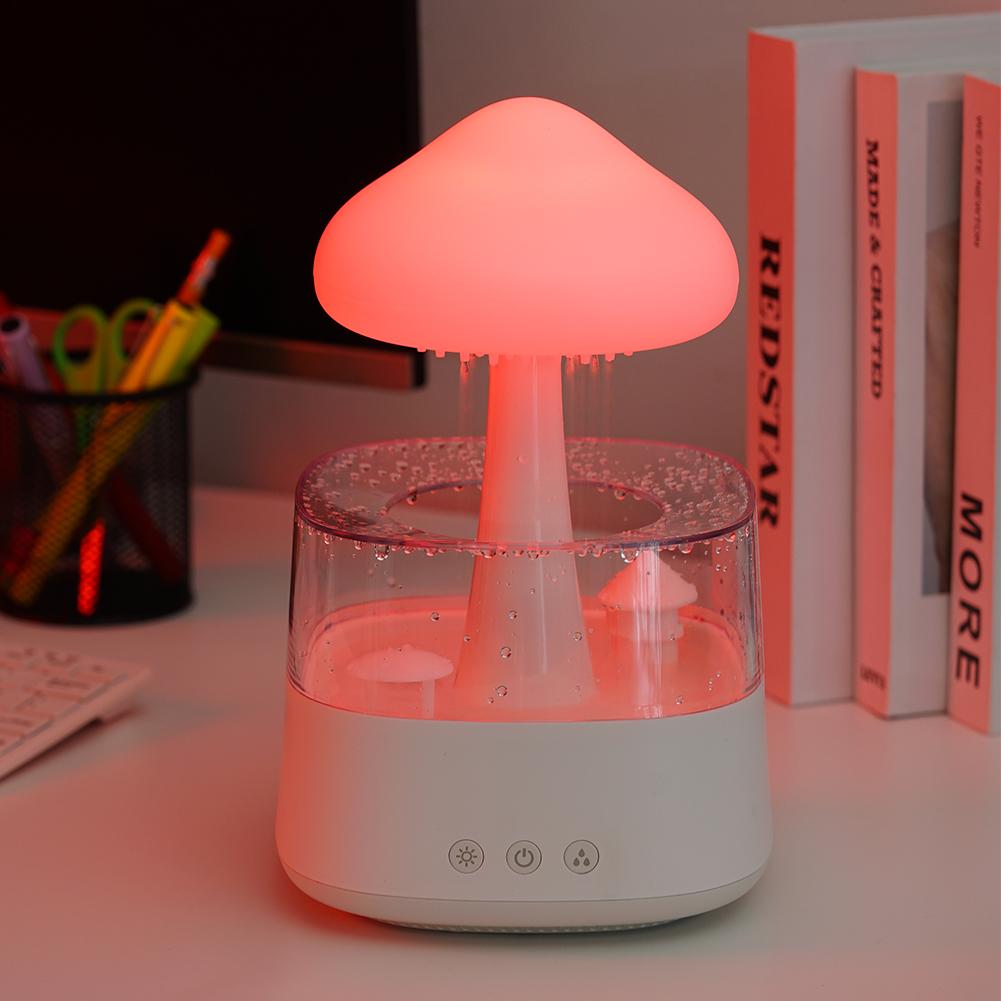 Cloud Rain Drop Humidifier and Oil Diffuser with Night Light and Rain Sound | Rainfall Calm for Your Bedroom | Night Lights