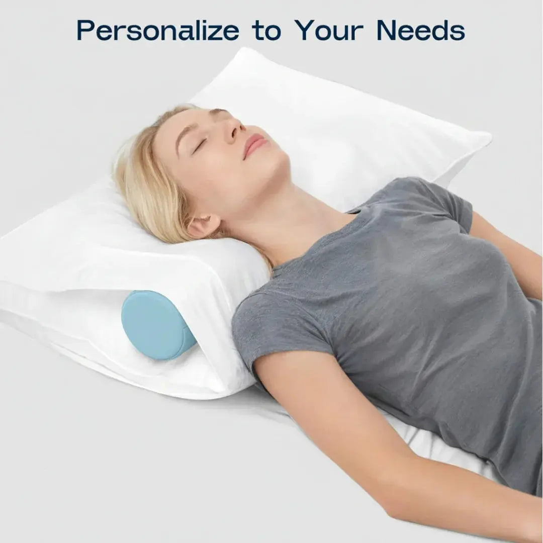 Cooling Memory Foam Roll Pillow with Cylindrical Support | Cylinder Support with a Cool-Touch Cover | Bed Pillows