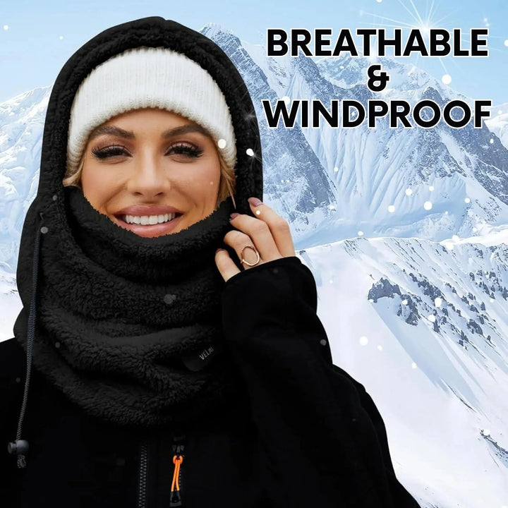 Windproof Fleece Balaclava Ski Mask with Adjustable Drawstrings | Fleece Face Mask and Neck Warmer | Balaclavas